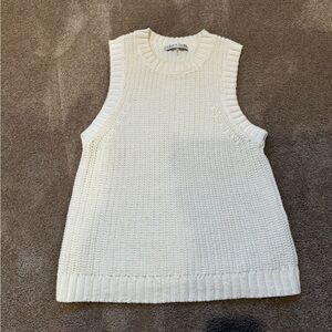 Trina Turk white sweater vest